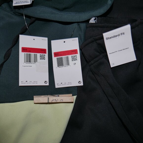 Nike Therma-Fit Men's Big Swoosh 2 Piece Sweatsuit Tracksuit Outfit Size L NWT - Picture 14 of 14